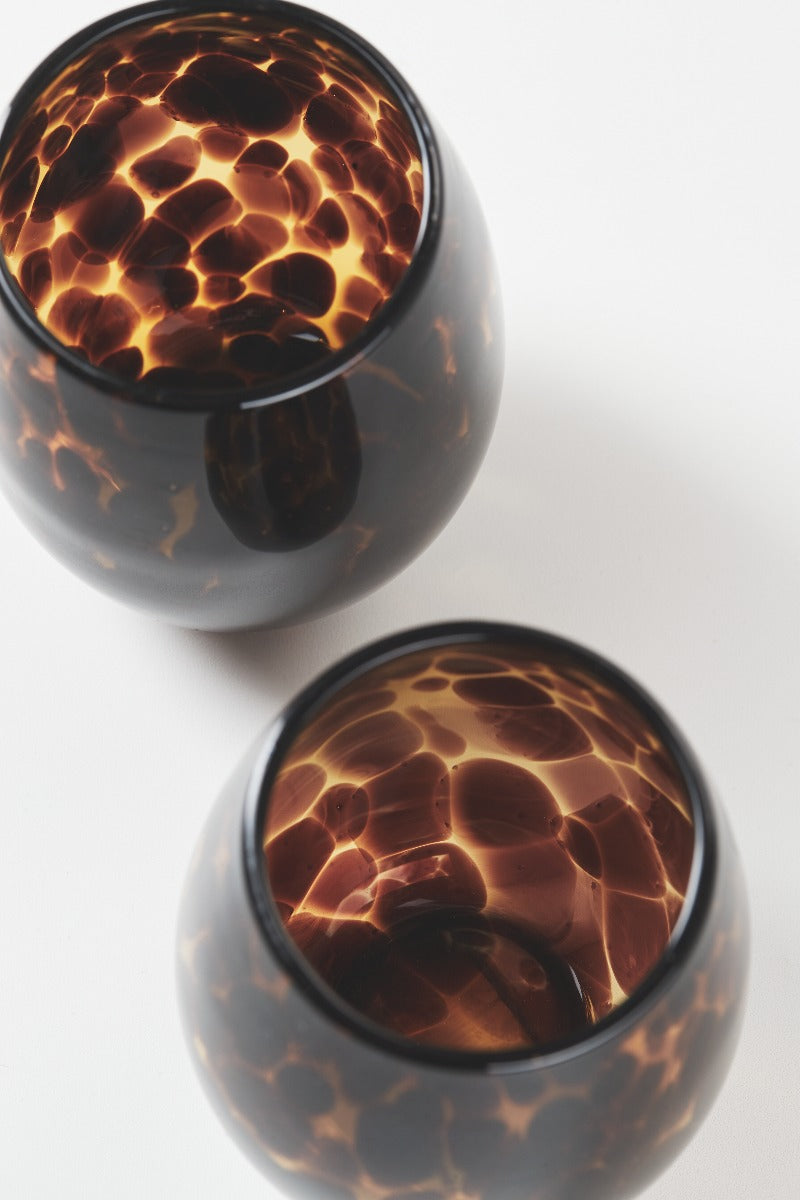 Bahne Interior vandglas - Dots Amber - Bahne